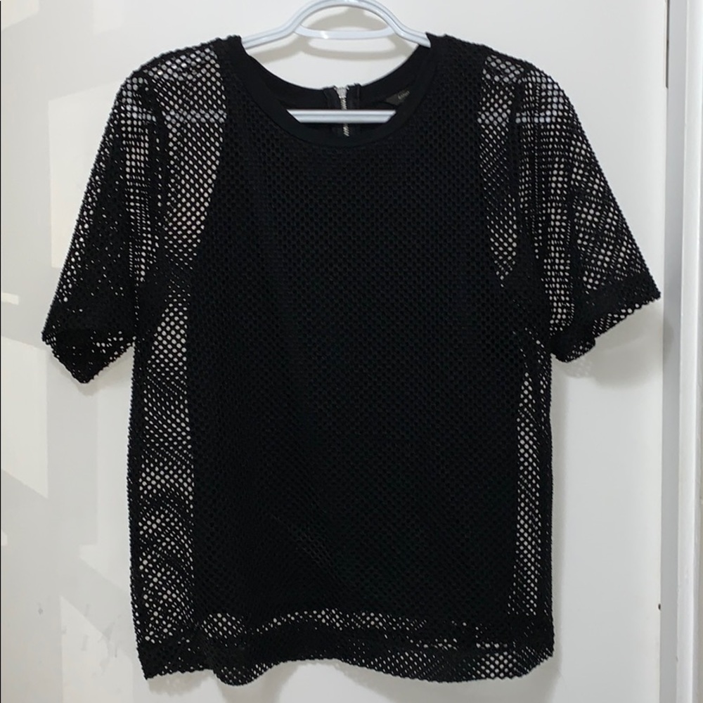 Black Mesh Top